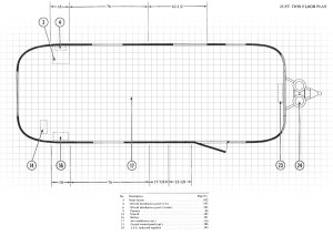 25' Airstream Floor Plan